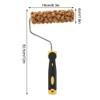 VIFERR Paint Roller 6 inch Texture Pattern Paint Roller Brush