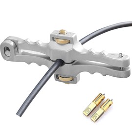 Jadeshay Fiber Optic Cable Stripper, Aluminum Alloy Longitudinal Wire Stripper for 10 to 25mm Dia Cable Copper Brass Aluminum