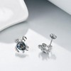 POPLYKE Sea Turtle Earring for Women Sterling Silver Abalone Shell