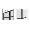 Calidola 3 Panel Fireplace Screen 48" W x 29" H