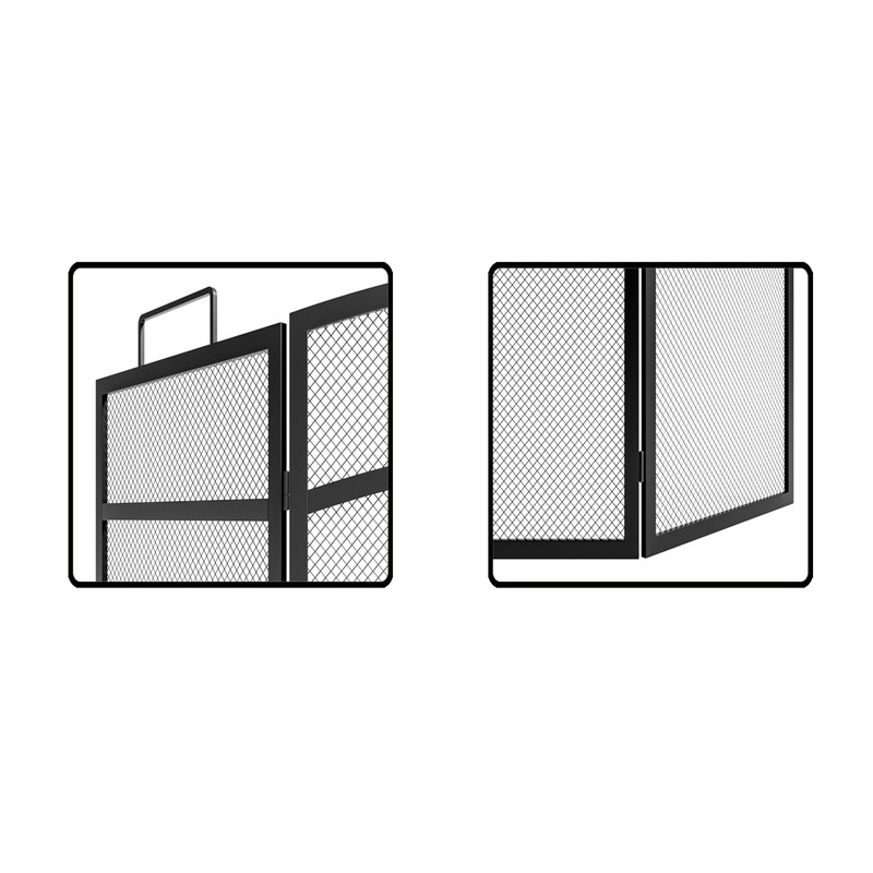 Calidola 3 Panel Fireplace Screen 48" W x 29" H