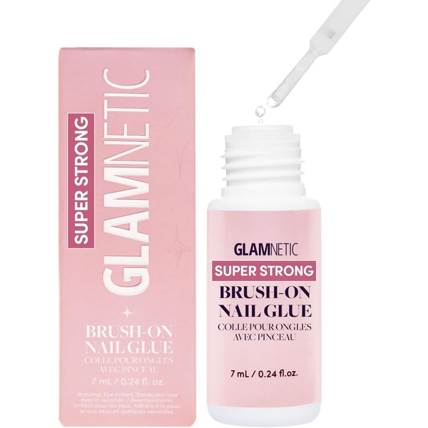 Glamnetic Super Strong Brush-On Nail Glue – Precision Brush Tip