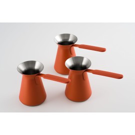 Modern Turkish Coffee Pot OTTO 550 ml Stainless Steel Brick Works on All Hob Types