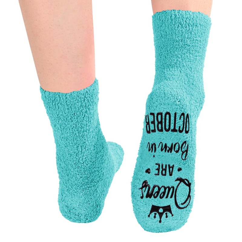 HAPPYPOP October Queen Birth Month Socks - October Birthday Gifts,