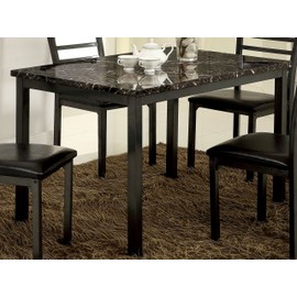 Furniture of America Casella Dining Table, 48", Black