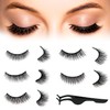 5 Pairs Self Adhesive Eyelashes Natural Look No Glue Needed