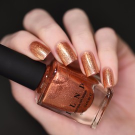 ILNP Checkmate - Orange Copper Ultra Metallic Bright Nail Polish