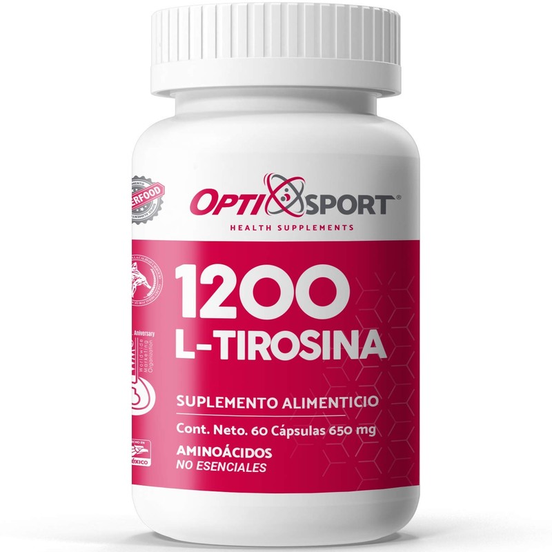 L-Tirosina 1200 con 60 caps.