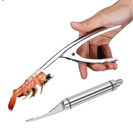 Stainless steel shrimp peeler creative kitchen cooking seafood quick sheller shrimp shrimp line peeler shrimp shell gadget