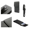 DFV mobile - Leather Flip Belt Clip Metal Case Holster