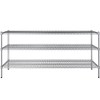 PRO&Family 21" x 72" NSF Chrome 3 Wire Shelf Kit