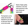 AOYEGIC Pack of 4 Paracord Key Rings with Carabiner, Braided