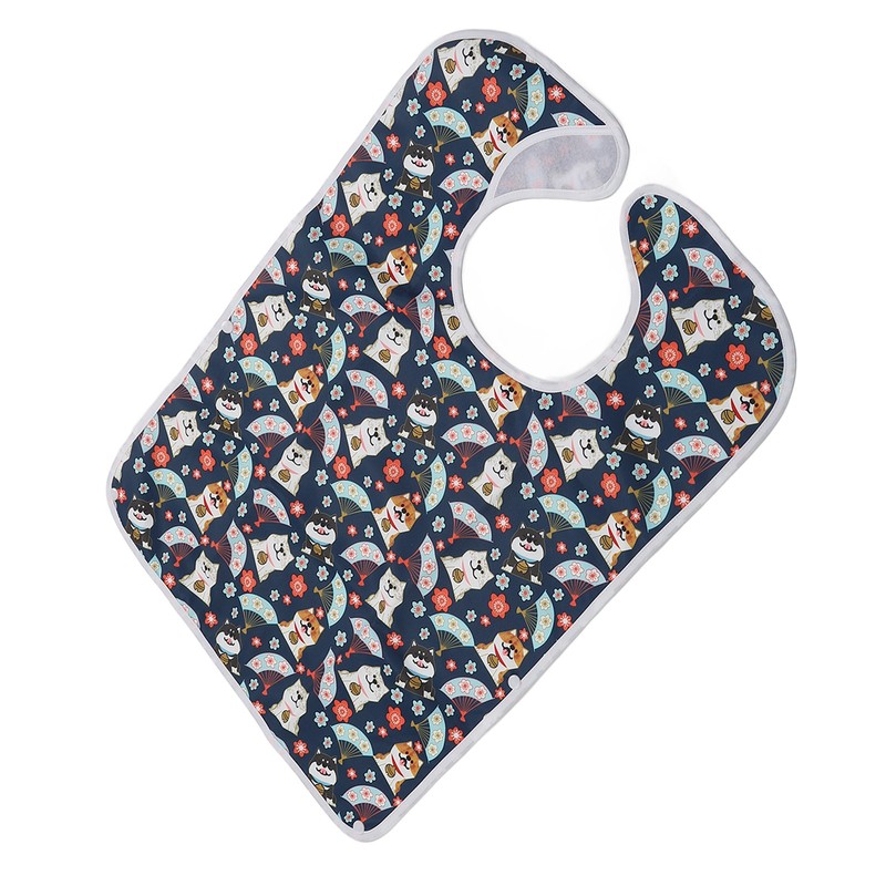 Eating Adults Bib Waterproof Reusable 3 Layers Washable Clothing Protector
