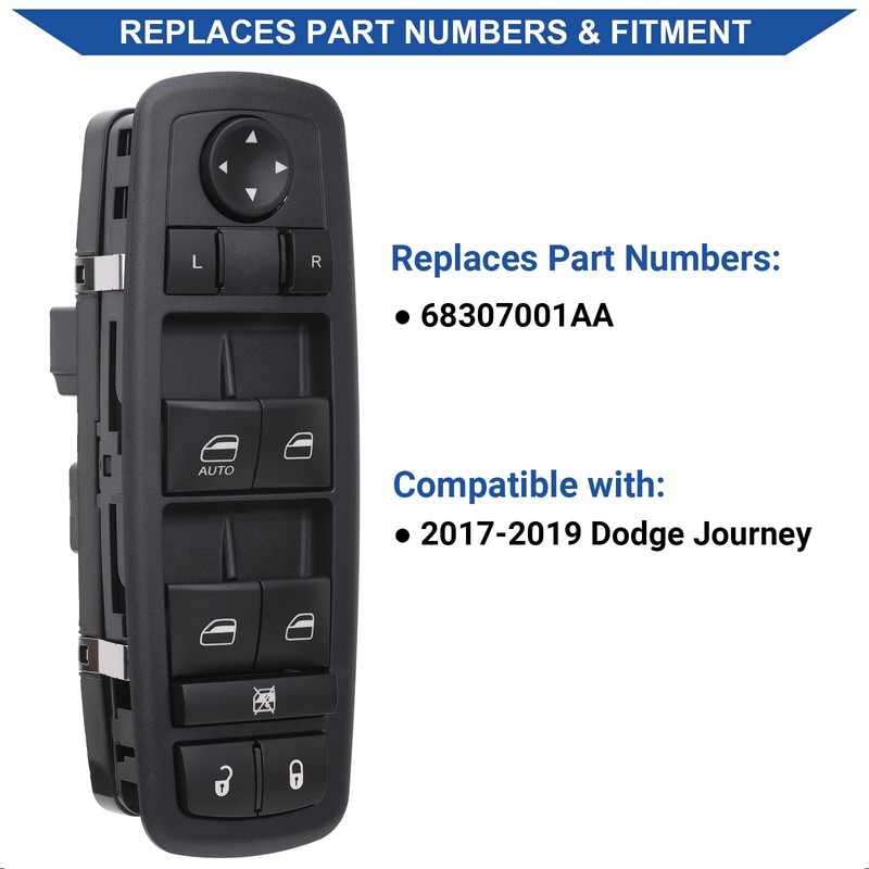 Obaee Master Window Switch Power Control Button Front Left Driver