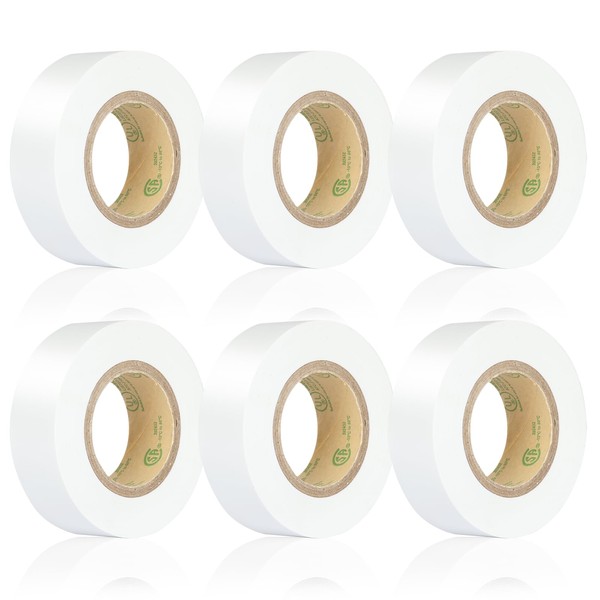 KIWIHUB White Electrical Tape, UL Approved, Industrial Grade Electrical Tape,