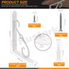 Rustark 2 Pack 8 Inch White Decorative Shelf Brackets Heavy
