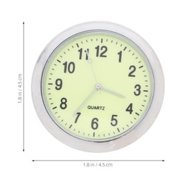 GLEAVI Car Quartz Clock Dashboard Dashcams for Cars Time Clock Car Clocks for Dash Truck Clock Car Mini Clock Stick on Clock Tiny Clock Automotive Car Clock Dual Purpose Round Clock Glass