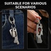 Titanium EDC Pry Bar Multitool, Mini Keychain Prybar Tool with