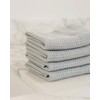Cozy Earth Waffle Washcloths - 4 Pack - Harbor Mist