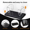 LIANHELILAI 2Pack Acrylic Business Card Holder Black Enlarged Holds 120