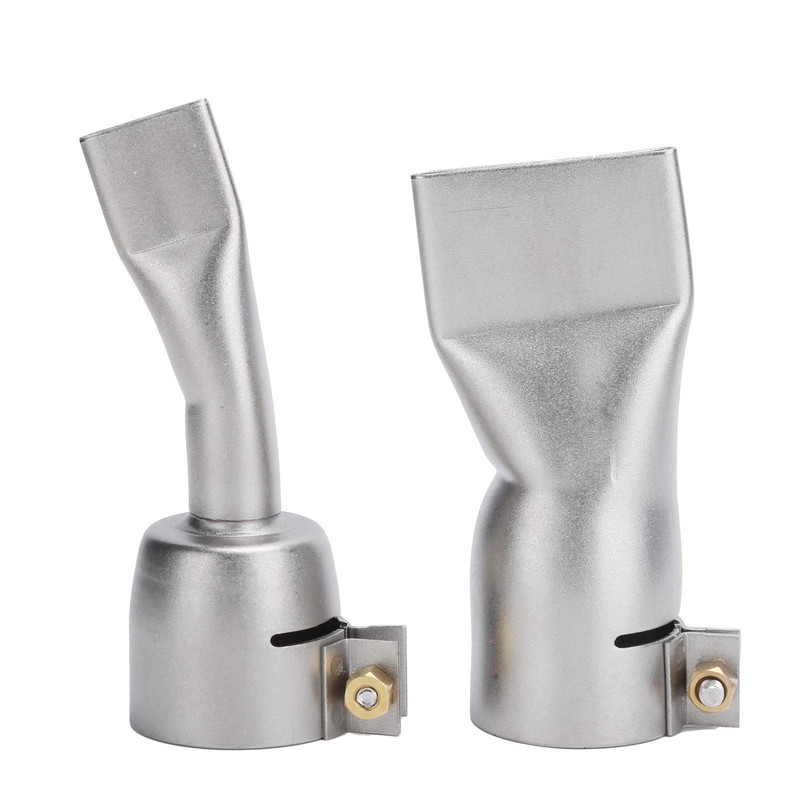 2Pcs Welding Gun Flat Nozzle 20mm Small+40mm Large Tip for