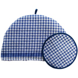 Santens Santens Tea Cozy S & Pot Mat Set Exotic Navy Blue (Belgian Cross)