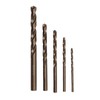 5Pcs Straight Shank Twist Drill Bit HSS 3 4 5
