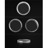 QWORK® 200PCS Coin Capsule Coin Holder - 25mm - Plastic