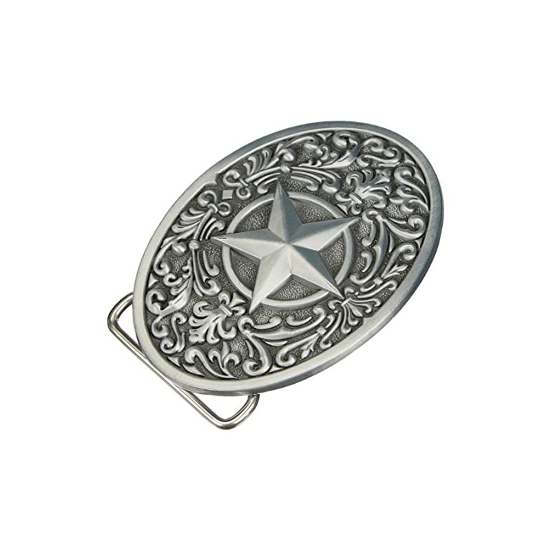 Belt Buckle Western Star Cowboy 3D Look Buckle for Belt