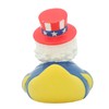 Patriotic Rubber Duck Bath Toy, Stars and Stripes Design, Red