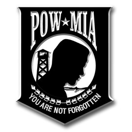 P.O.W./M.I.A. Insignia Magnet by Classic Magnets, 3D Rubber Vintage-Style Collectible Patriotic Military Souvenirs and Gifts Made in The USA