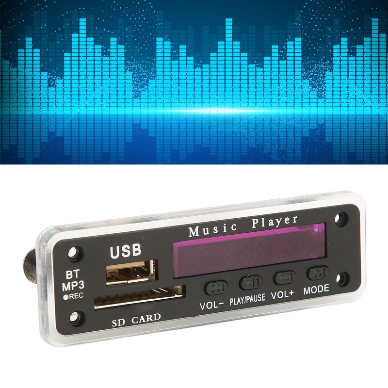 DC12V Bluetooth 5.0 Decoding Board Support SD Card USB FM