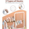 Whoonba Floor-Standing 3-Tier Purse Organizer, High-Capacity Bag Holder with 8