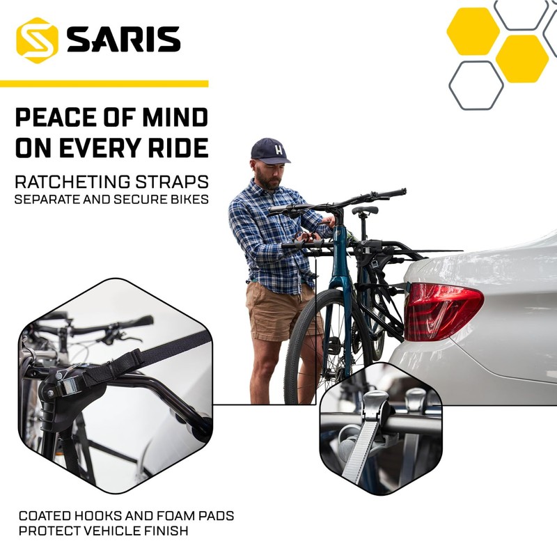 Saris Guardian Trunk 2-Bike Rack - Foldable and Compact, American-Made