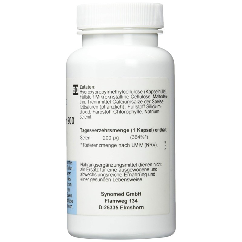 SYNOMED Basis-Selen 200 Capsules, 90 Capsules (40.5 g)