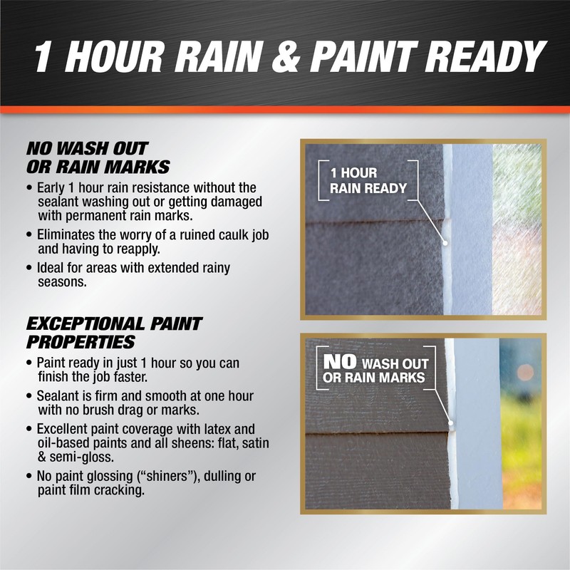 DAP Dynaflex Ultra Advanced Exterior Sealant, Brown, 10.1 Oz (7079818217)