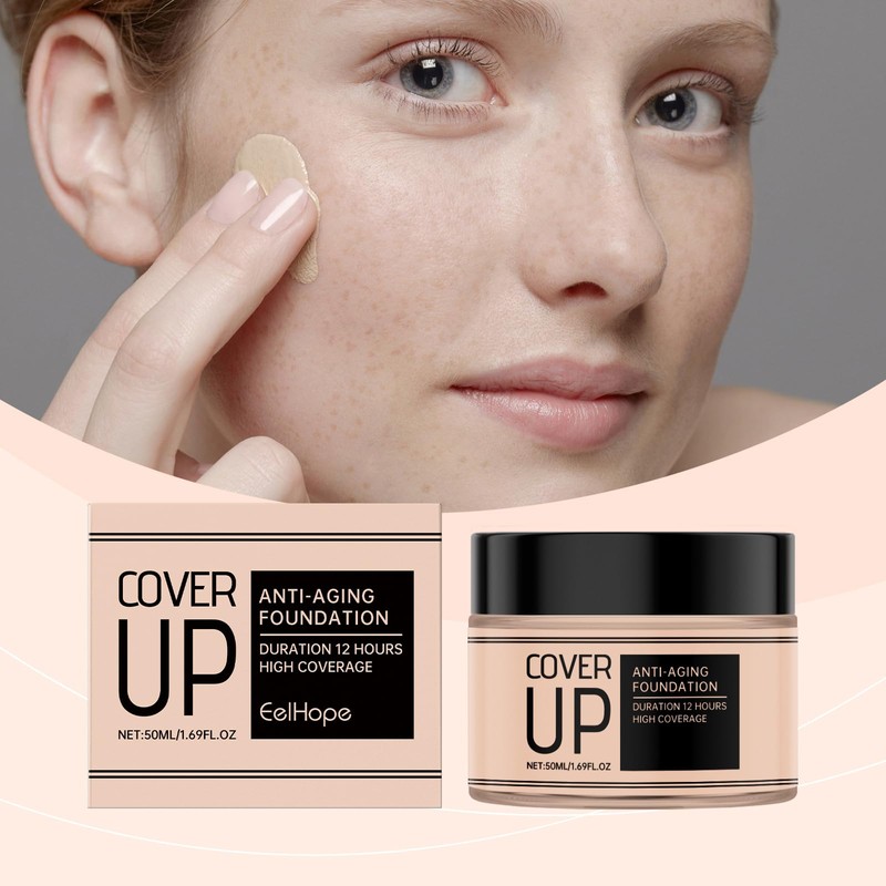 Liquid Concealer, 50 ml Concealer Foundation Smooth Waterproof Natural Concealer
