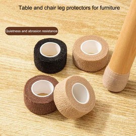 Furniture Leg Socks, Chair Leg Protectors for Hardwood & Tile, Anti-Slip Chair Covers, High Elastic Booties, Reduce Noise (Brown) 4pcs