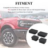Tectary Front Axle Plug Crash Bar End Caps Compatible for