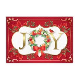 Island Heritage Deluxe Boxed Tropical Hawaiian Christmas Cards - Holiday Joy - 12 cards & 13 envelopes