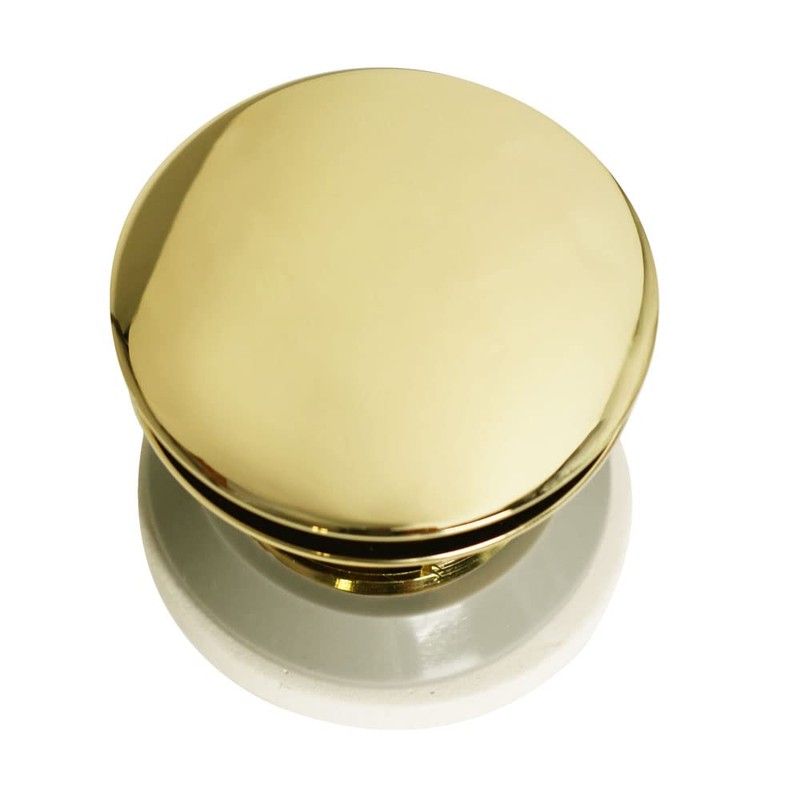 Westbrass Tip-Toe Integrated Overflow Bath Drain, Polished Brass, D98R-01