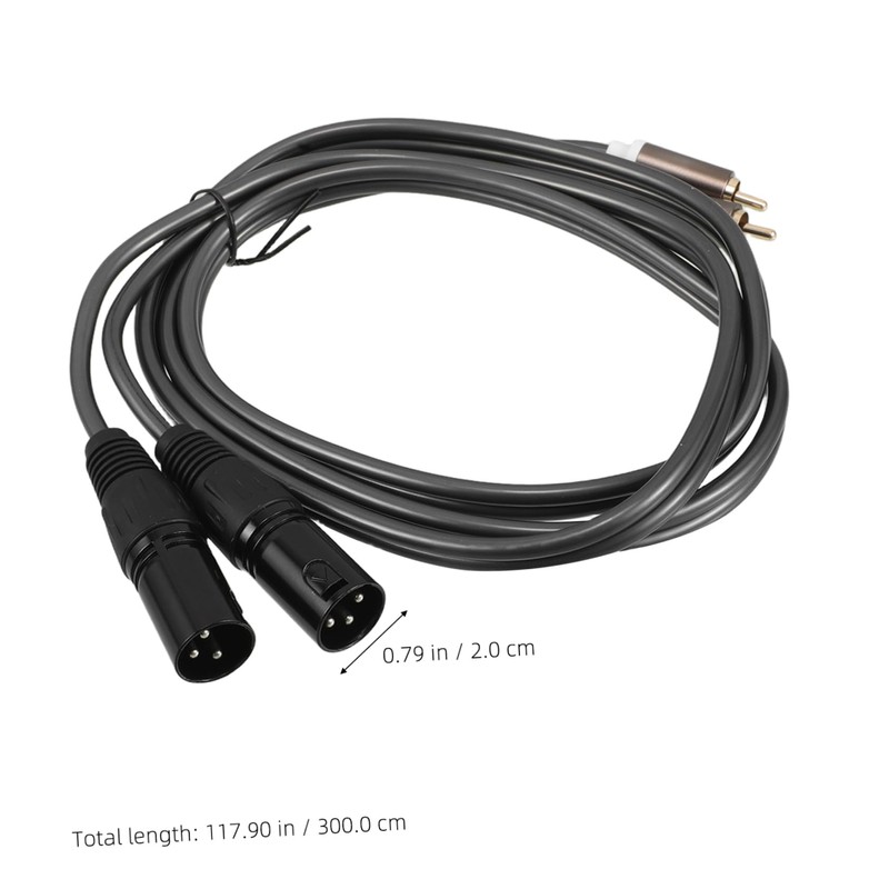 Levemolo Dual RCA to Dual XLR Audio Cable Balanced Signal