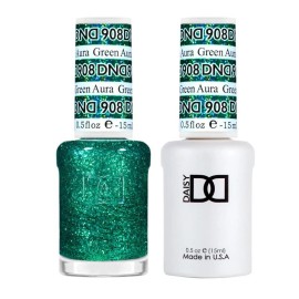 DND Matching Polish Set Gel & Lacquer 908 Green Aura