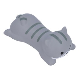 Dpofirs Mouse Wrist Rest, Ergonomic Grey Cat, Cartoonish, Polyurethane (PU)