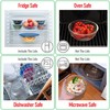 dokaworld Set of 6 Stackable Space-Saving Nesting Glass Bowls with