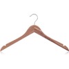 HANGERWORLD 10 Natural Cedar 44cm Wooden Top Jacket Coat Clothes