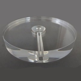 5" CLEAR ROUND ACRYLIC BASE (Lot of 1)