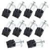 10Pcs Undermount Sink Clips Kitchen Sink Clips Installation Repair Hardware Clips Fastener Support for Kitchen Bathroom Shower Room
