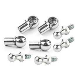 LST Set of 4 ball pins ball head ball socket M6 10 mm gas pressure damper intake