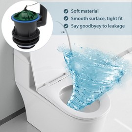 Flush Valve Seal for American Standard & Eljer Toilets, Toilet Tank Parts Leak-Proof Upgraded Silicone Replacement for 7301111-0070A, for Champion 4 & Titan 4 Models with O Rings